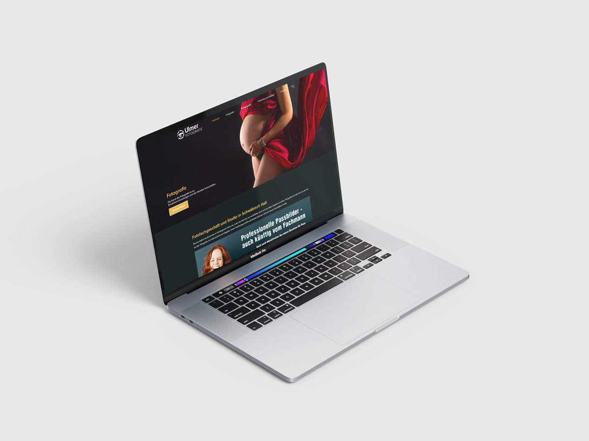 Startseite der Ulmer Fotografie Website