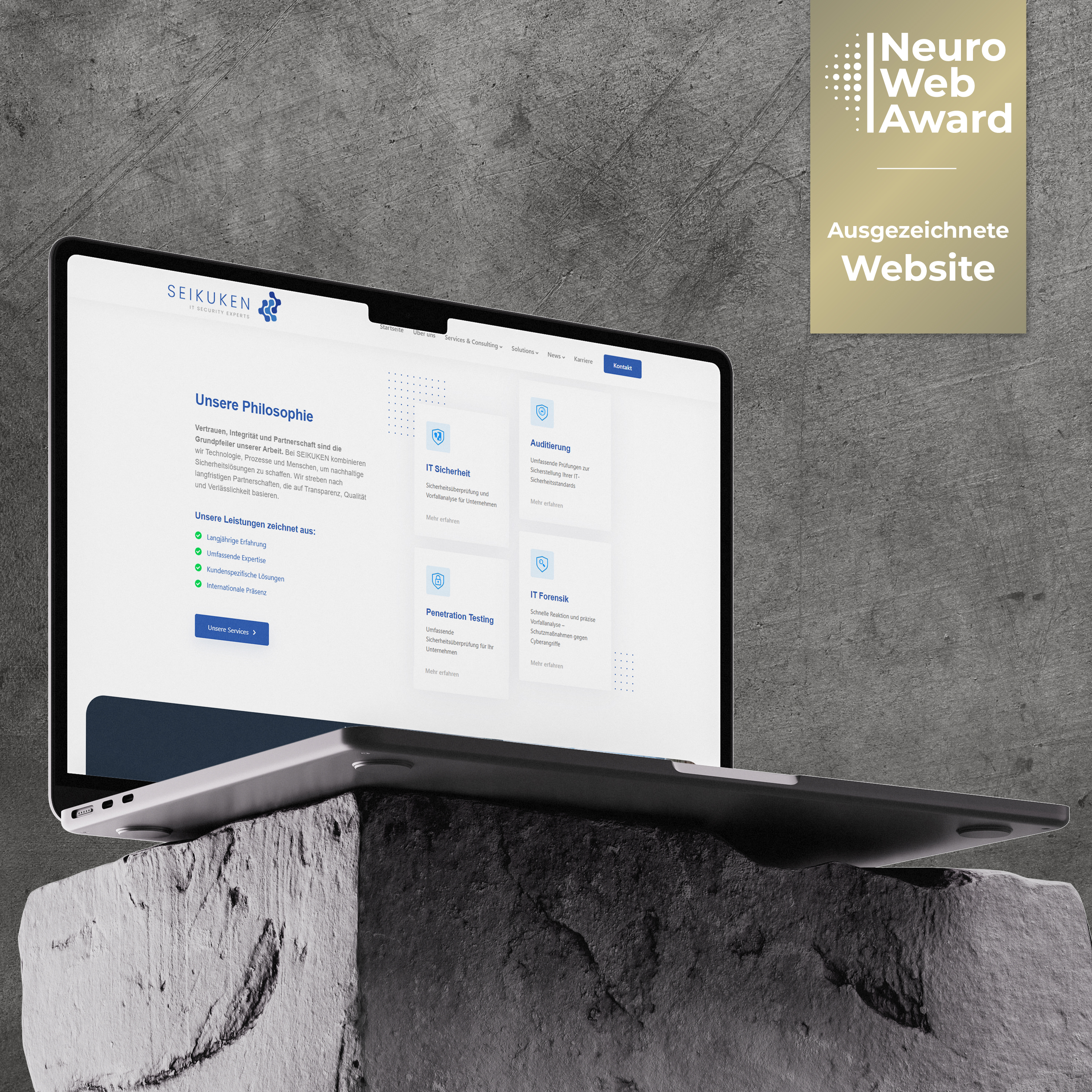 Website der seikuken.com Gewinner des NEURO WEB Awards 2026
